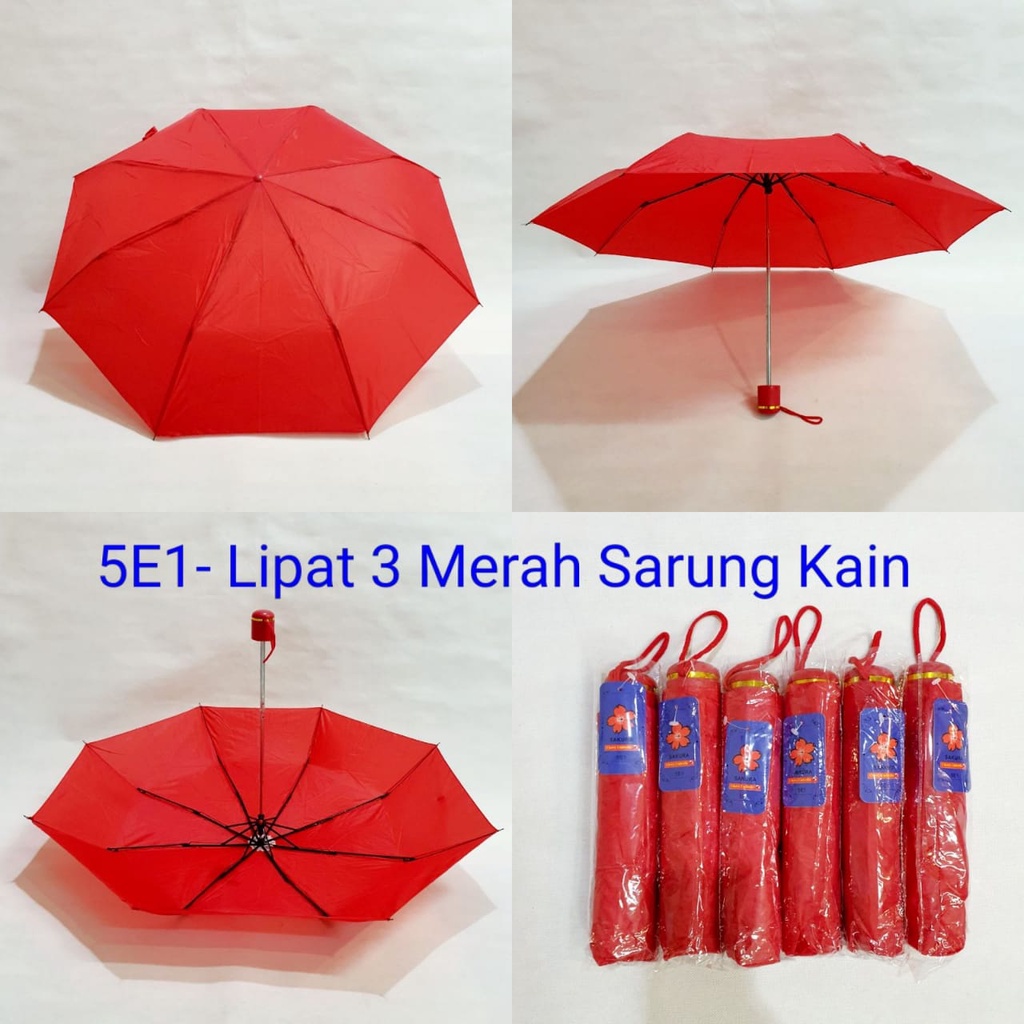 PAYUNG LIPAT PROMOSI POLOS HANDLE LIST SAKURA 5E1-5E9