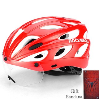 RockBros Helm  Sepeda  MTB Dengan  Kacamata  Magnetik Ukuran 