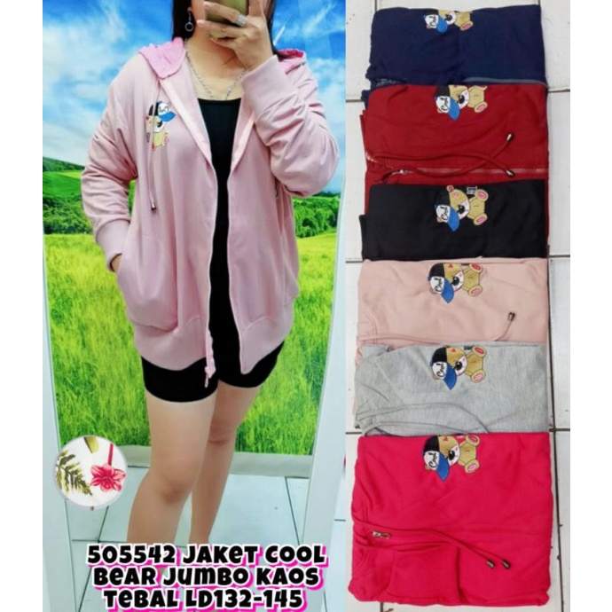 505542 jaket Cool Bear jumbo kaos tebal