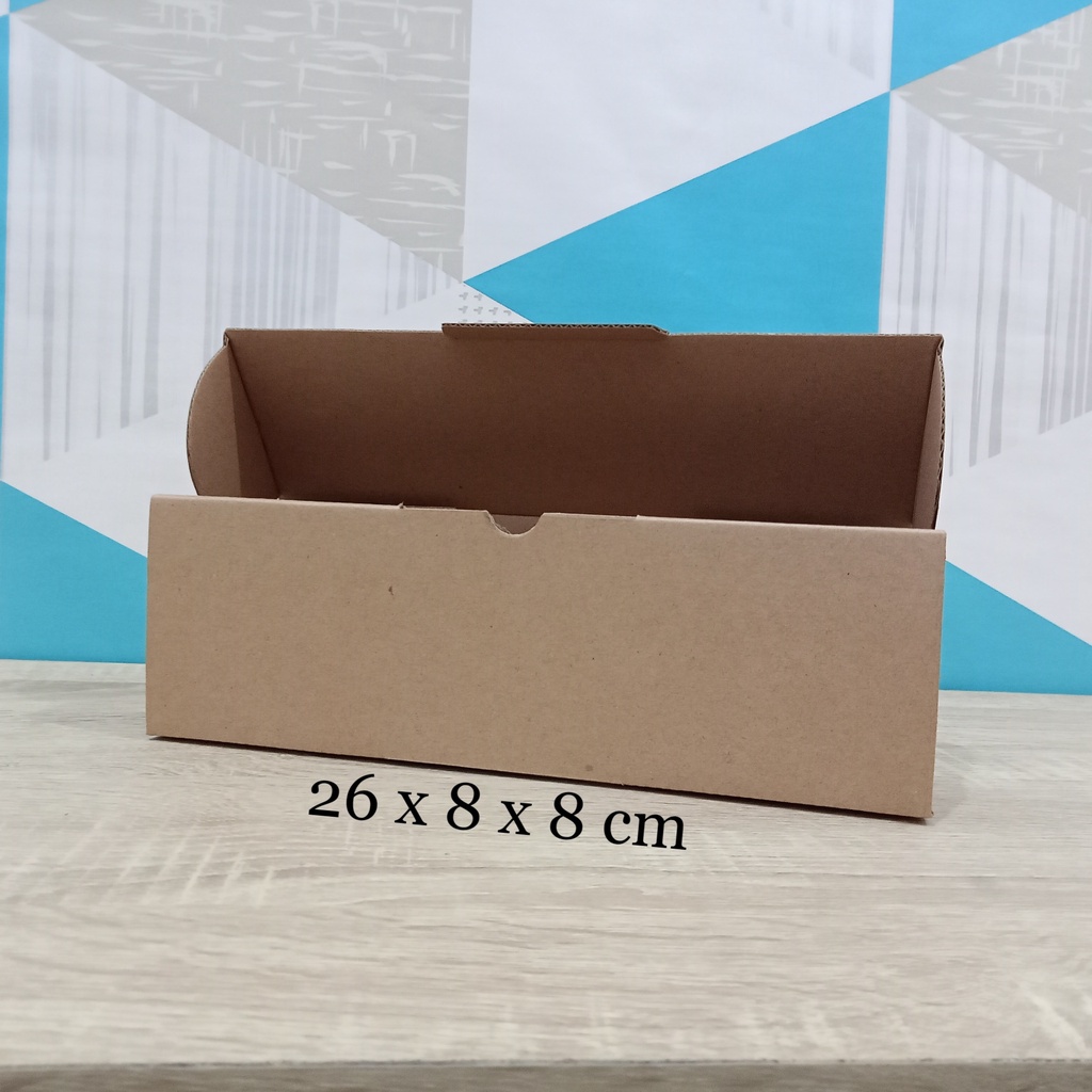 

Kardus 26x8x8 cm....Die Cut kotak aksesoris dll
