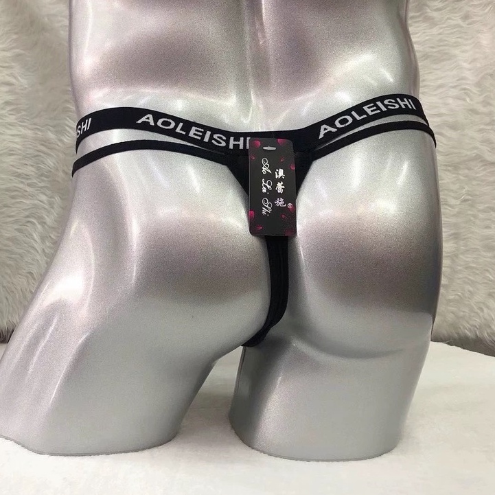 (COD) G String Pria Sexy hot transparan Low Waist Celana Dalam Pria T-Back Thong Ukuran Besar Y060