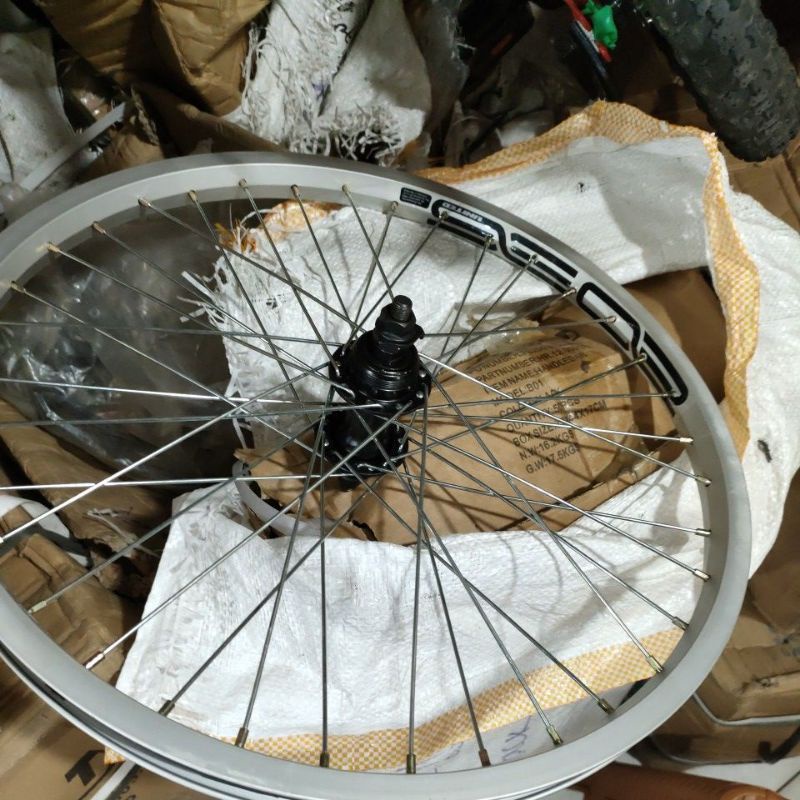 Wheelset Velg Jadi Depan Belakang Sepeda 20 inch Bmx