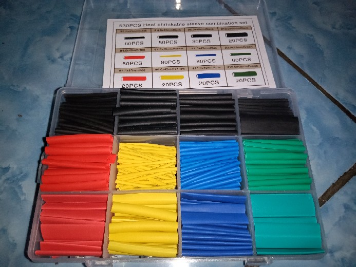[wholesale Price] 530pcs Kabel Bakar Heat Shrink 2: 1