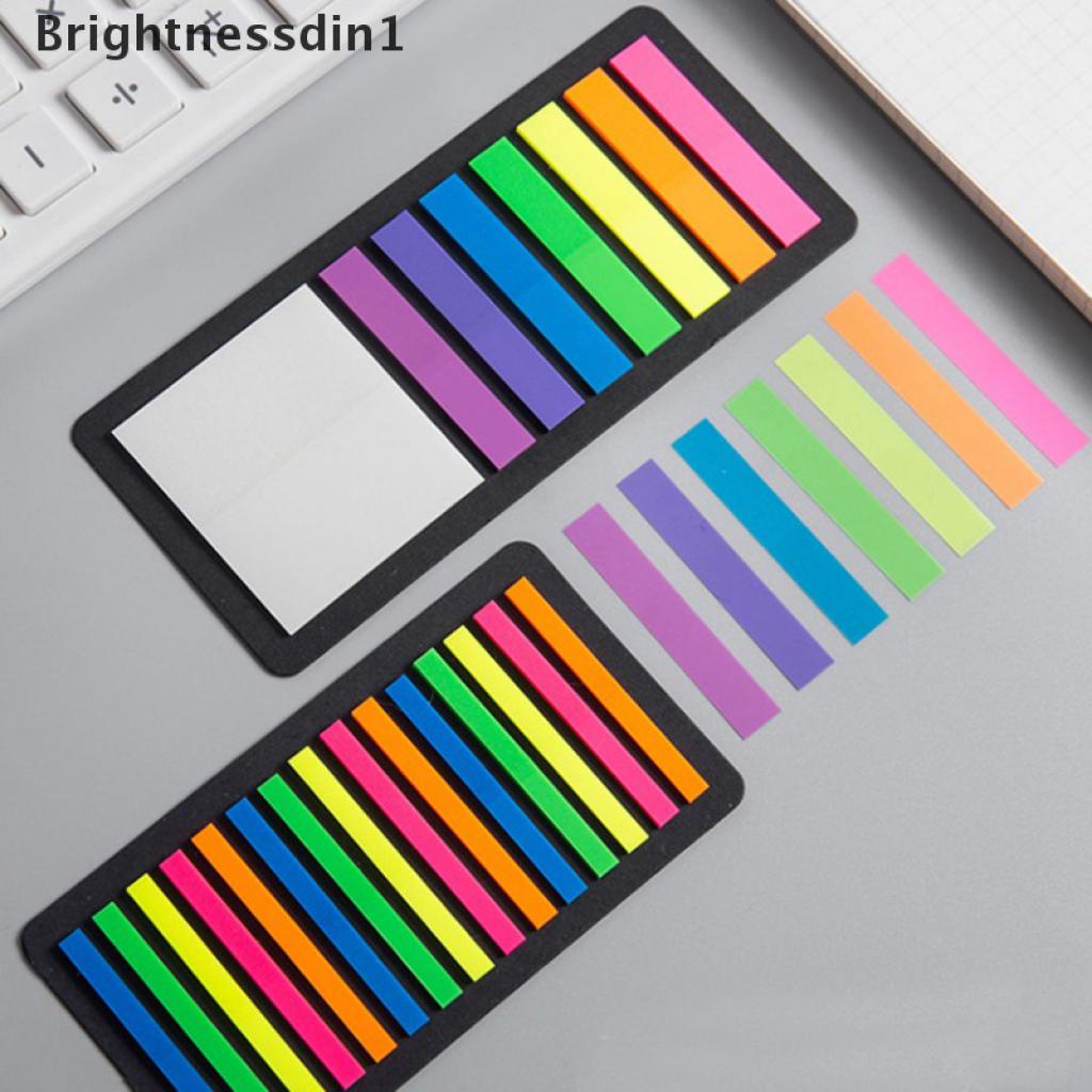 160 / 300pcs Sticky Notes Transparan Fluorescent