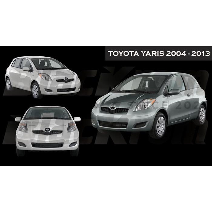 Logo Emblem Black Chrome Depan Toyota Yaris 2012 - 2013