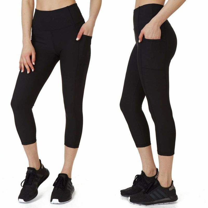 90 Degree High Waist 7/8 Capri Legging with Side Pocket