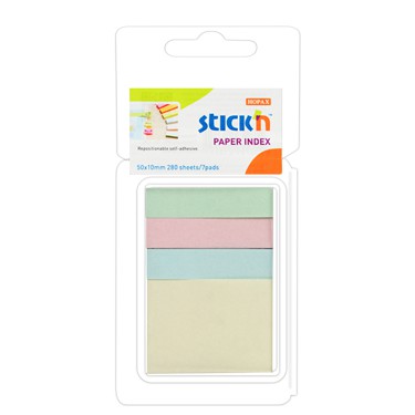 

Stick'n Paper Index 21616 Pastel (2in1) ticky Note Memo