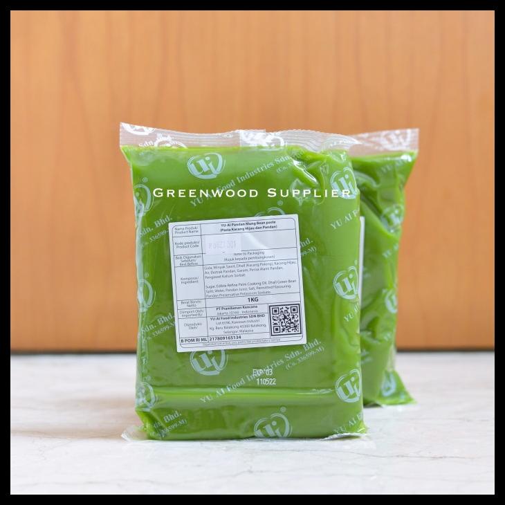 

[READY STOCK] YU AI PANDAN MUNG BEAN PASTE / PASTA PANDAN KACANG HIJAU -1KG