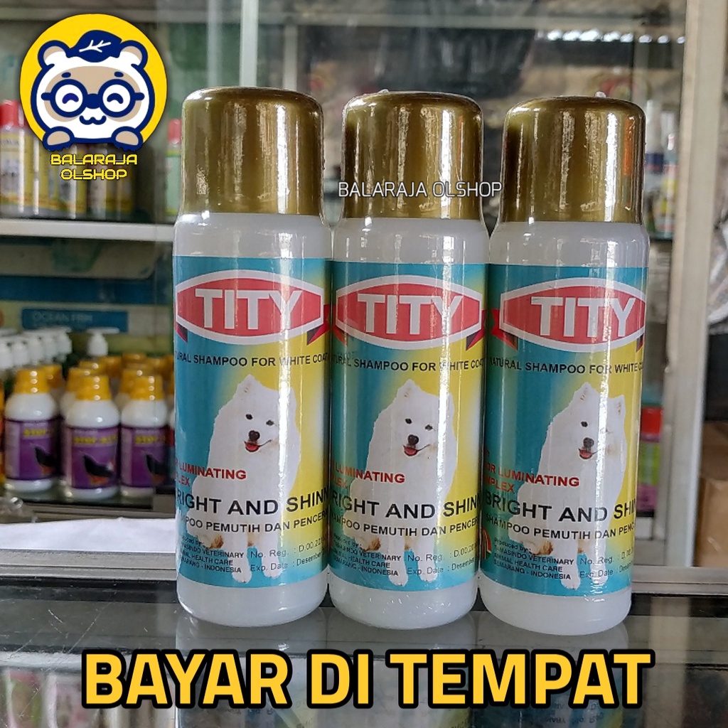 SAMPO ANJING BULU PUTIH PENCERAH DAN PEMUTIH BULU - TITY DOG 125 ML