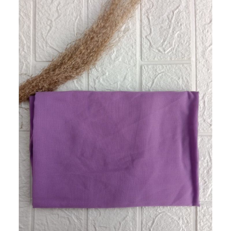 Bergo Maryam Simple Tali Jilbab Siria Wolfis Non Pet Daily Hijab Remaja-Lavender