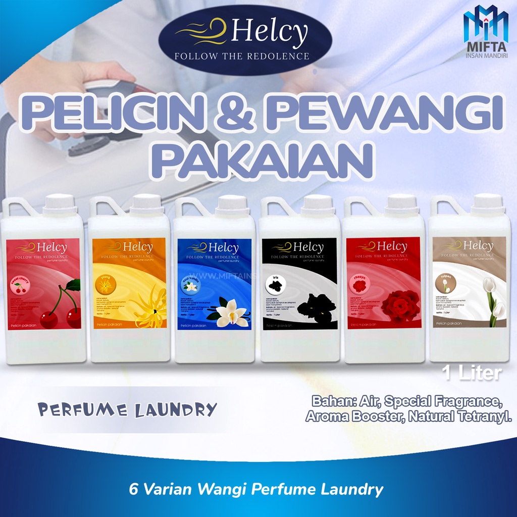 PEWANGI DAN PELICIN PAKAIAN HELCY / HELCY PERFUME LAUNDRY PREMIUM