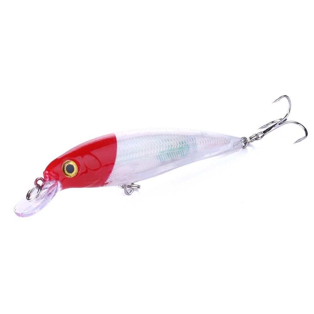 HENGJIA New 10Pcs 11cm/13.4g Minnow Umpan Pancing Swimbait Ikan Fishing Lure Wobble Bait Tackle