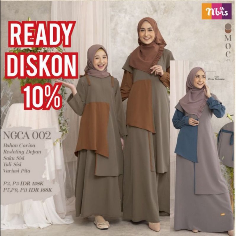 NIBRAS COUPLE NGC 002 NGCA 002 BAJU GAMIS IDUL FITRI LEBARAN 2021