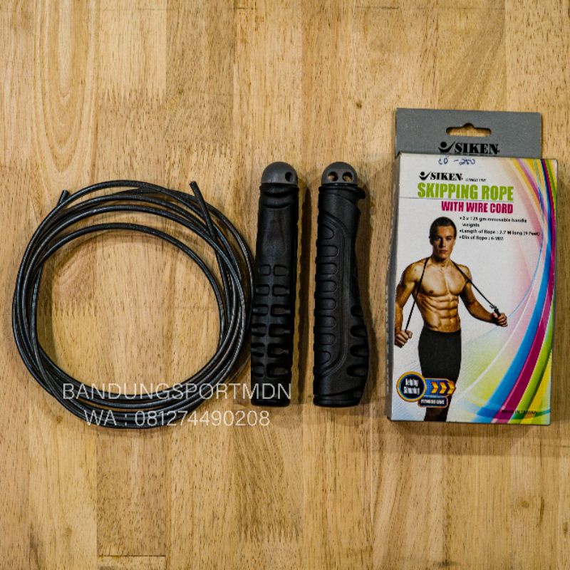 Skipping Rope SIKEN wire cord skiping lompat tali pemberat