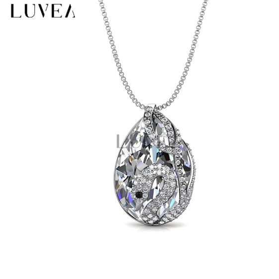 Enchanted Crystal cum Brooch Pendant - kalung multifungsi bisa jadi bros juga kristal swarovski lapi
