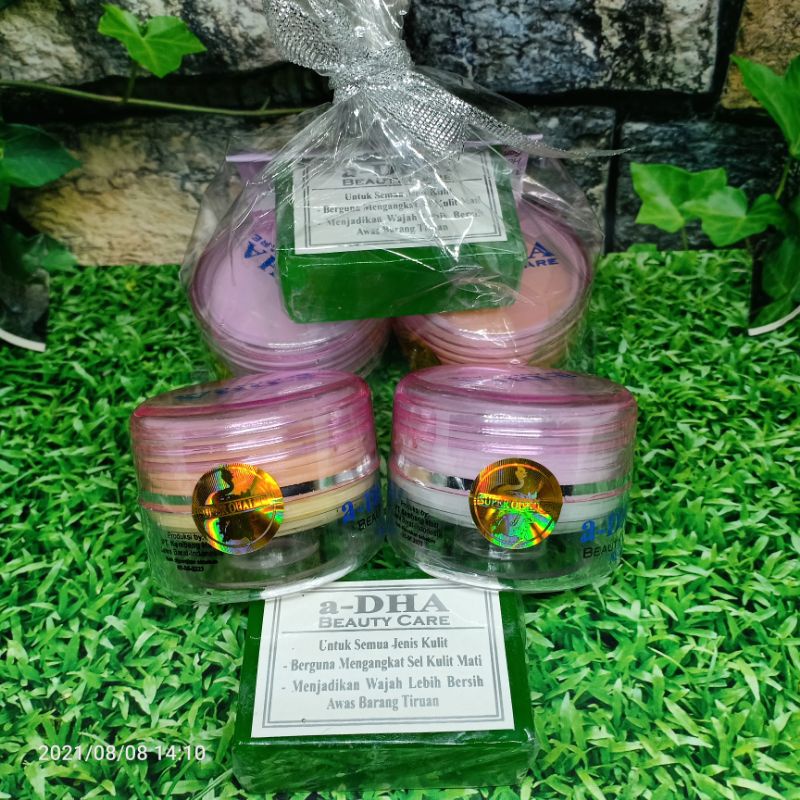 PAKET CREAM A DHA PINK / HIJAU SUPER ORIGINAL