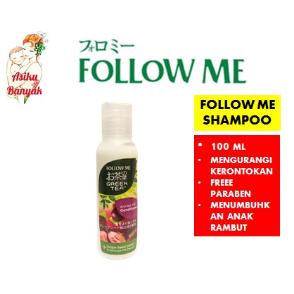 follow me green tea shampoo conditioner 100ml  |  followme greentea sampo manise rontok anti hairfall-Conditioner