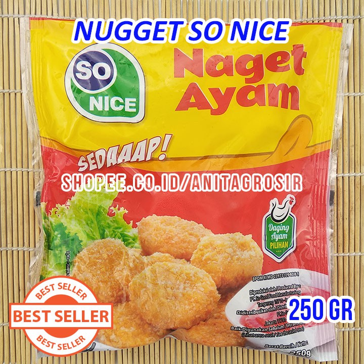 

SO NICE Nugget 250gr Naget Ayam Halal