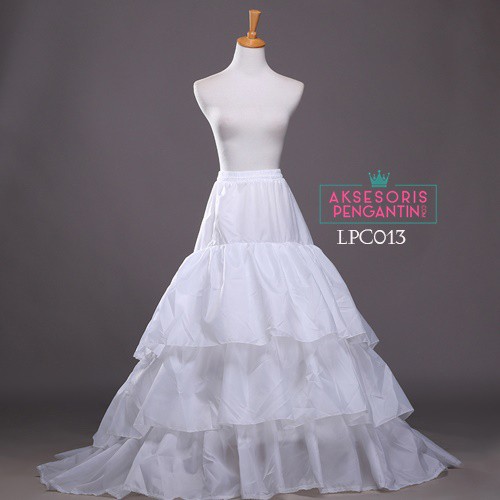 [PRODUK FAVORIT] PETIKUT KAWAT PETTICOAT PANJANG ROK NGEMBANG 3 LAYER HIGH QUALITY LPC013