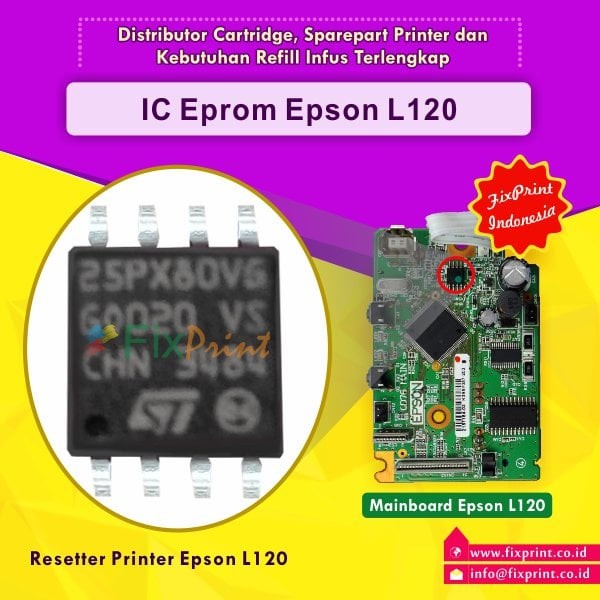 Main Ic Eprom Eeprom Epson L120 Resetter Counter Mainboard Printer L120