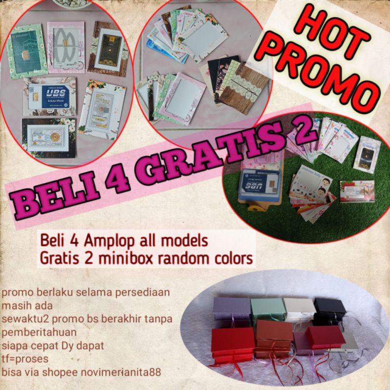 

Hot Promo!!! 4paket amplop free 2minibox
