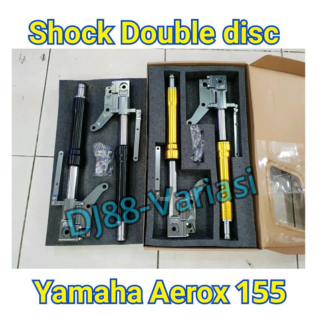 Shock depan double  disc  cakram aerox  155 usd upsidedown 