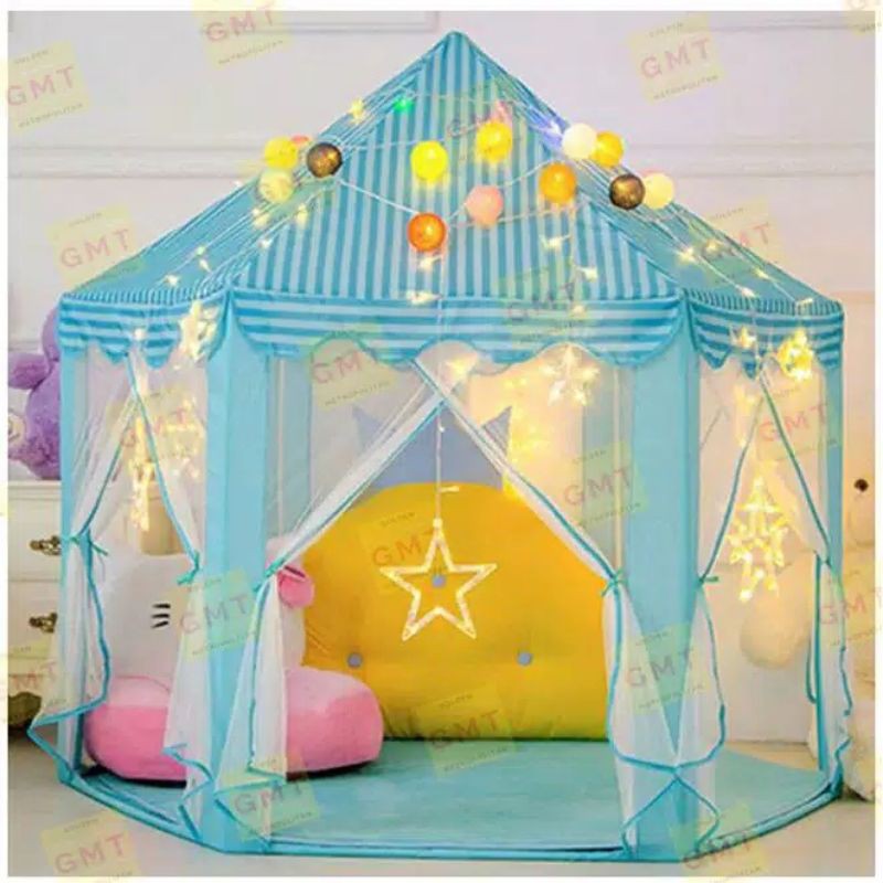 Tenda Main Anak Camping RS06- Tenda Princess Model Castle Kemah Kastel Mainan anak indoor