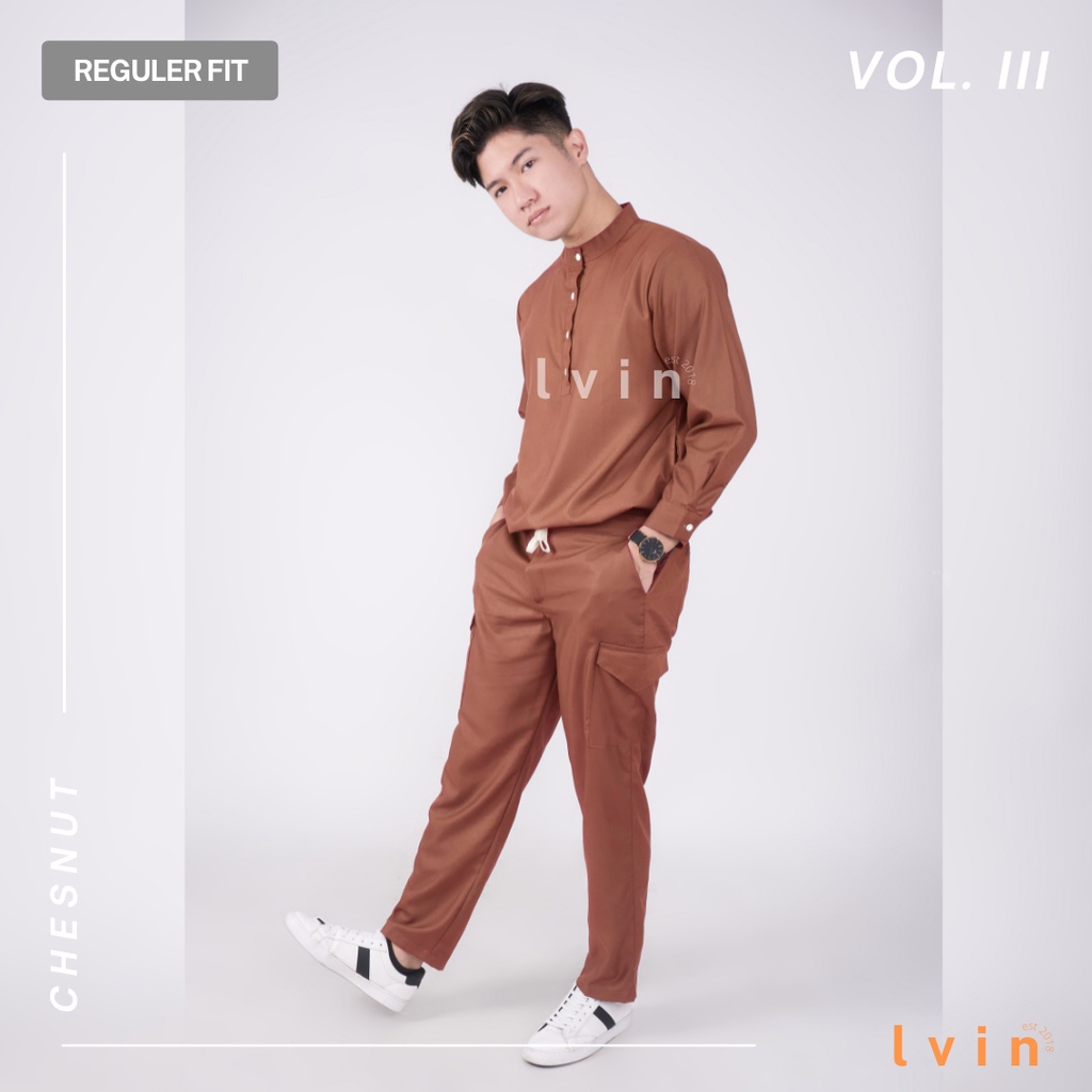 [ Lvin ] Vol III -  Baju OKA Kerah Bulat Celana Reguler fit Lengan Panjang / Baju Jaga /Set Baju Celana Jaga Oka / Dokter Lengan Panjang / Baju OK Seri Resilient