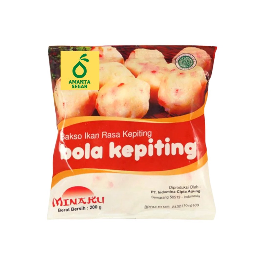 Minaku Bola Kepiting 200gr Amanta Segar