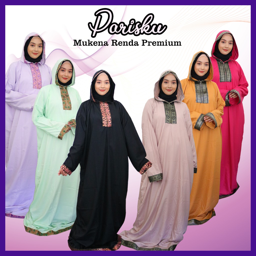 Mukena Dewasa Terbaru 2021 Murah Jumbo Bahan Adem Katun by PARISKU
