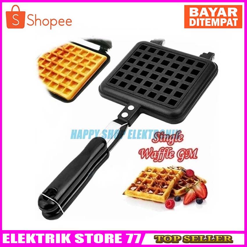 WAFFLE MAKER Cetakan Waffle Picasso Manual kompor Gas- Double Waffle