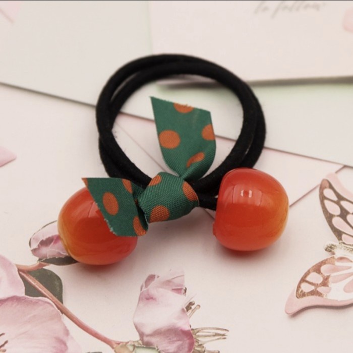 IK100 Ikat Rambut CHERRY Hair Band Korea