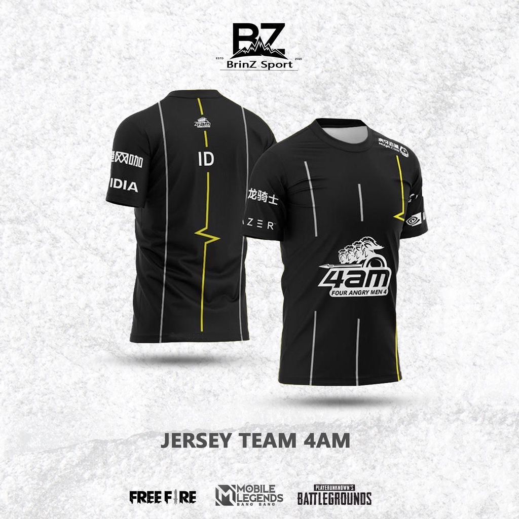 Jersey T-shirt 4am Gaming - Free Nickname | JERSEY KAOS BAJU 4AM GAMING - FREE NICKNAME