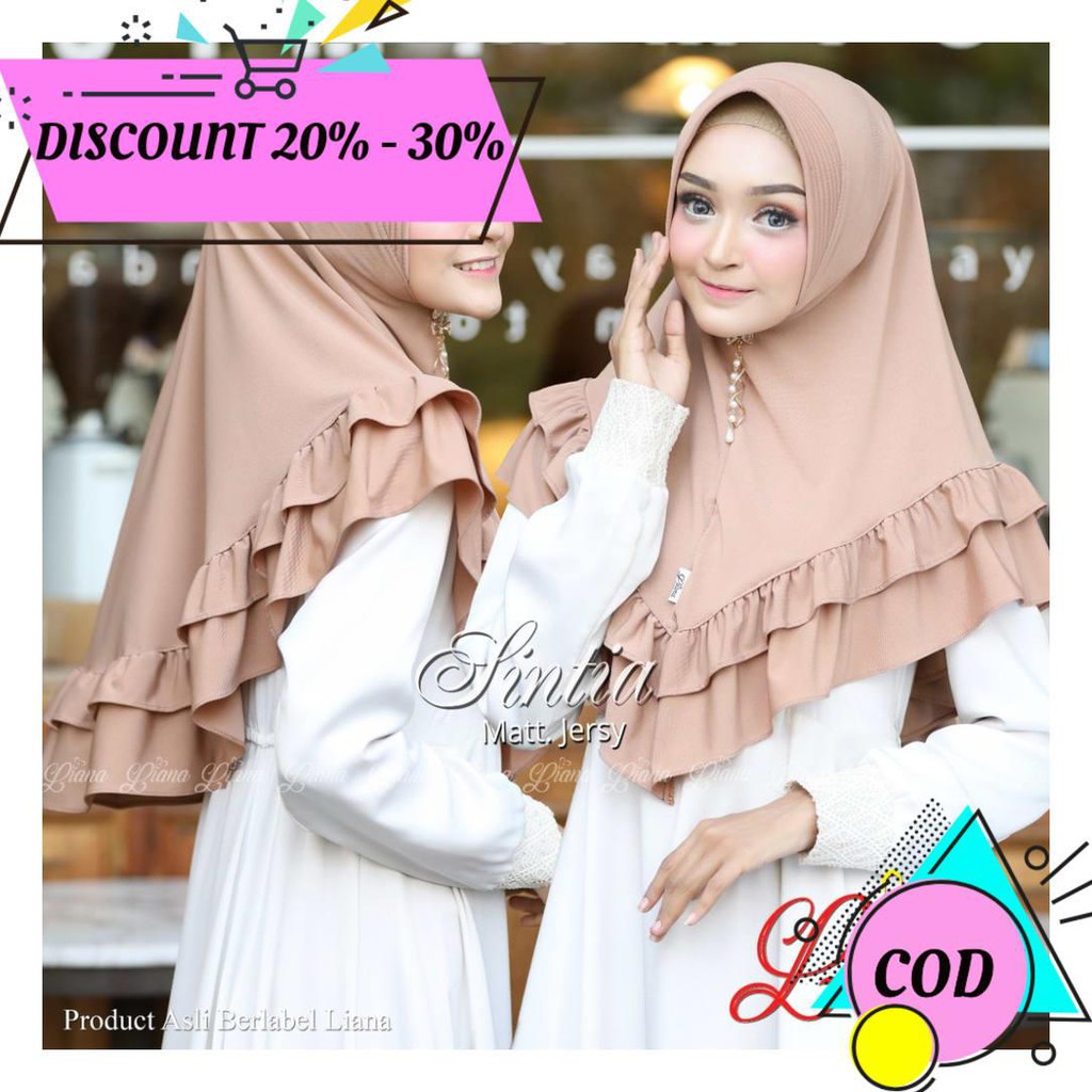 (BAYAR DITEMPAT) ORI LIANA HIJAB JILBAB INSTAN SINTIA HIJAB ORIGINAL JERSEY KOREA SYAR'I AA814