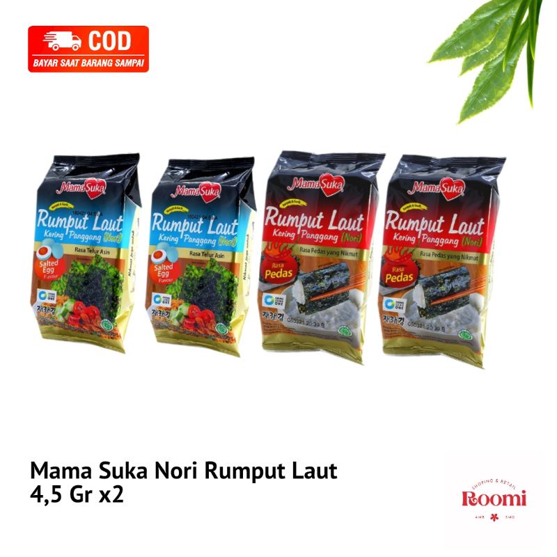

Rumput Laut Kering Panggang Mama Suka 4,5g X 2