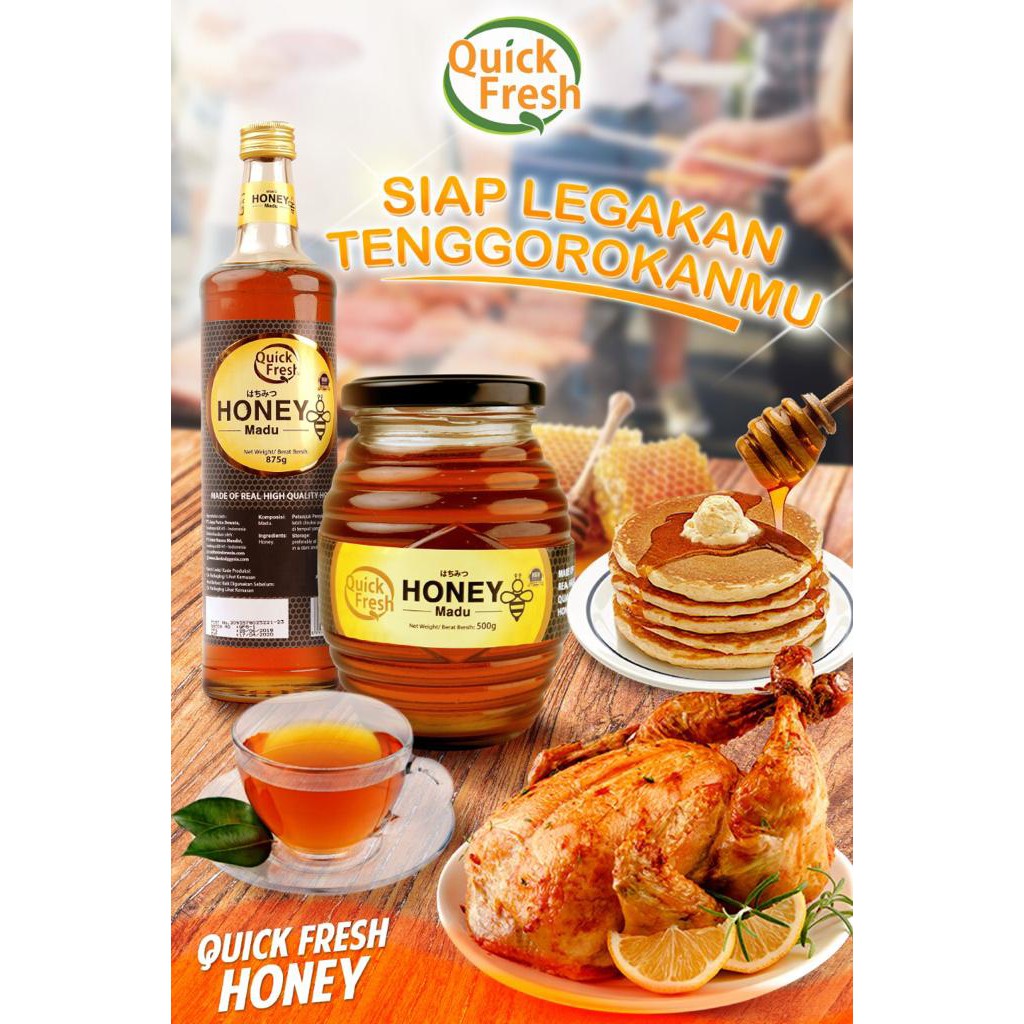 

Quick Fresh Honey / Madu 1 kg (Jar)