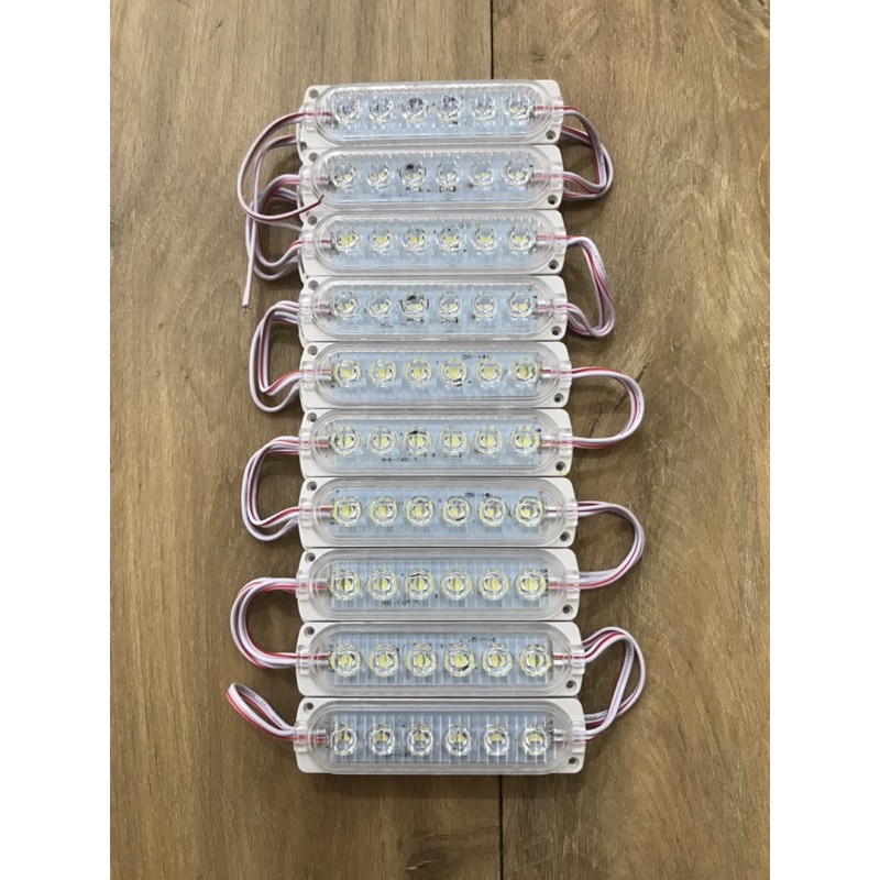 Lampu LED Modul 6 Mata Ultrasonic 12Volt (1x6)