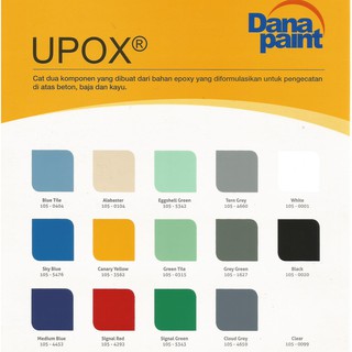  Cat  Lantai  Epoxy UPOX Dana Paint All Colour Floor 