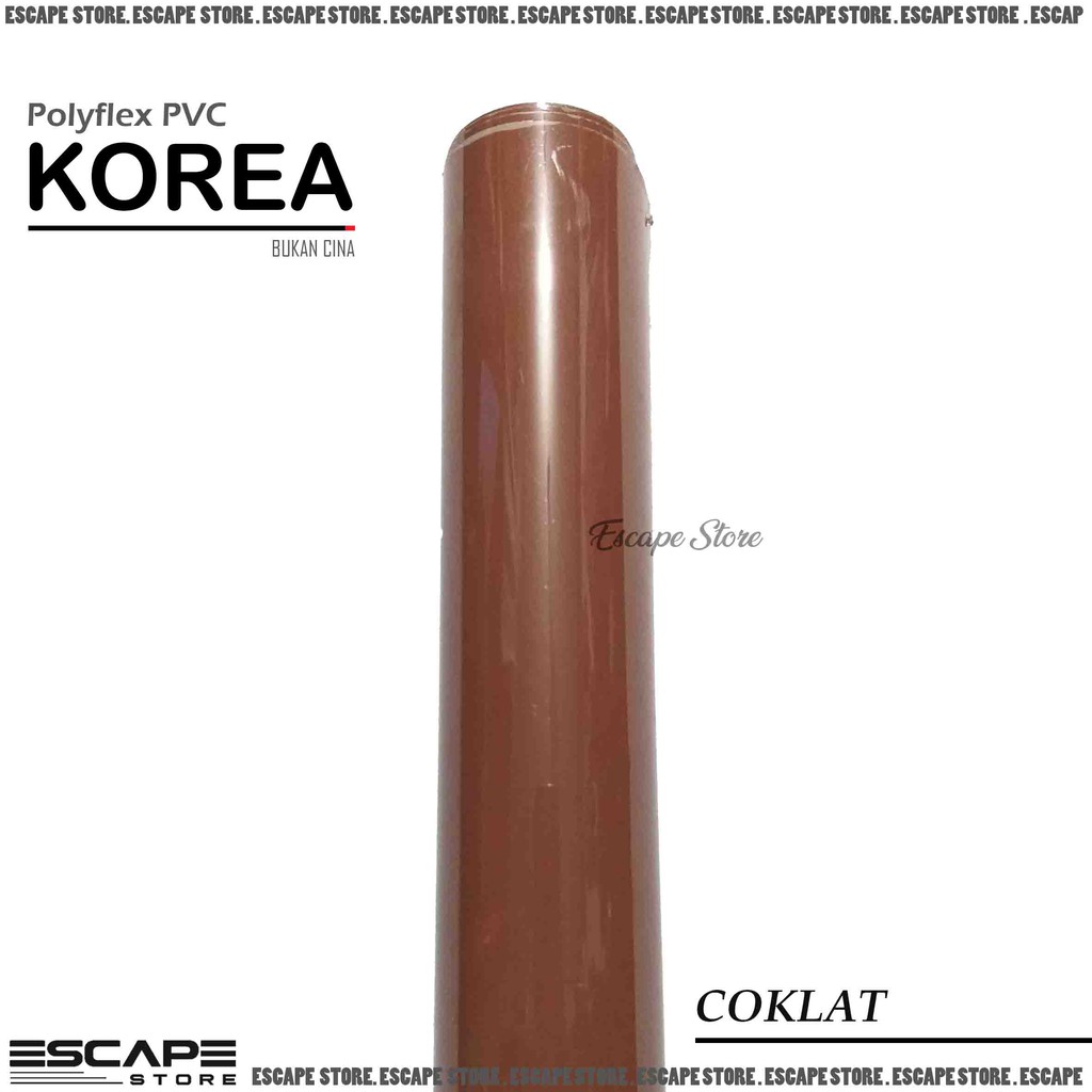 Polyflex PVC Korea . Poliflex PVC Korea Meteran Murah - Coklat