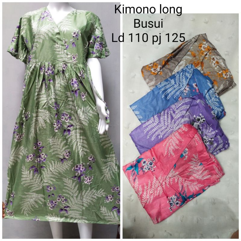 DASTER KIMONO | LONGDRESS KIMONO BUSUI | HOMEDRESS KIMONO PANJANG BUSUI |  BAJU TIDUR KIMONO