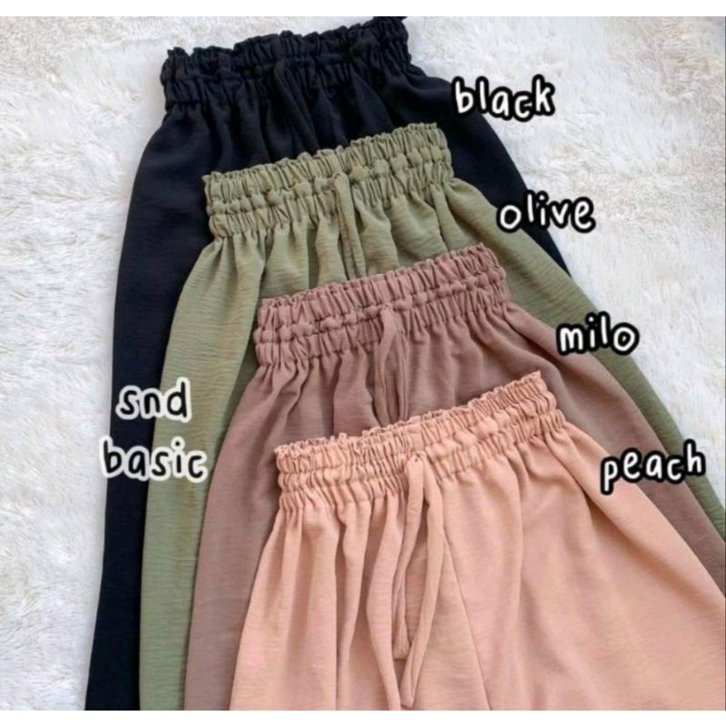 CELANA HIGH WEIST KULOT CRINKLE PREMIUM-MILO