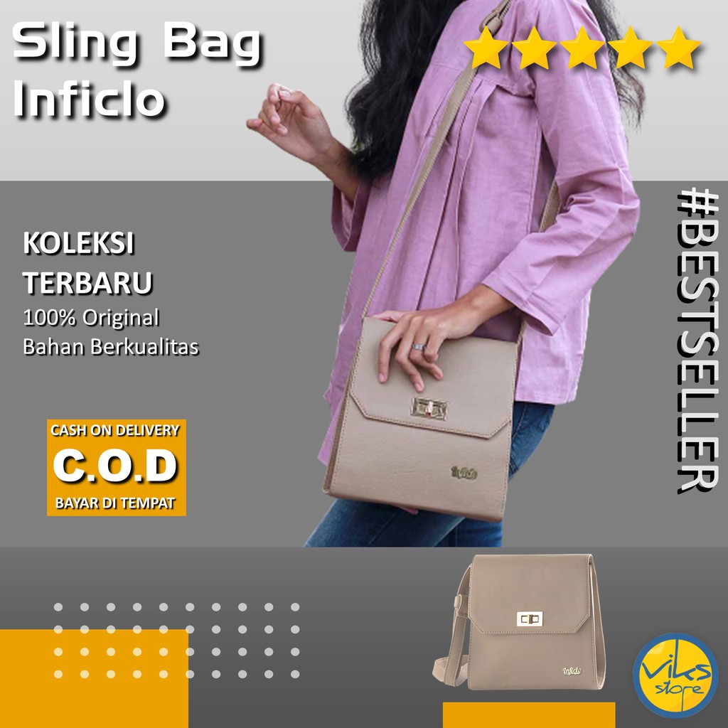 Tas Selempang Wanita Cewek Sling Bag Waist Distro Lokal Premium Style Casual Multifungsi Elegan Inficlo