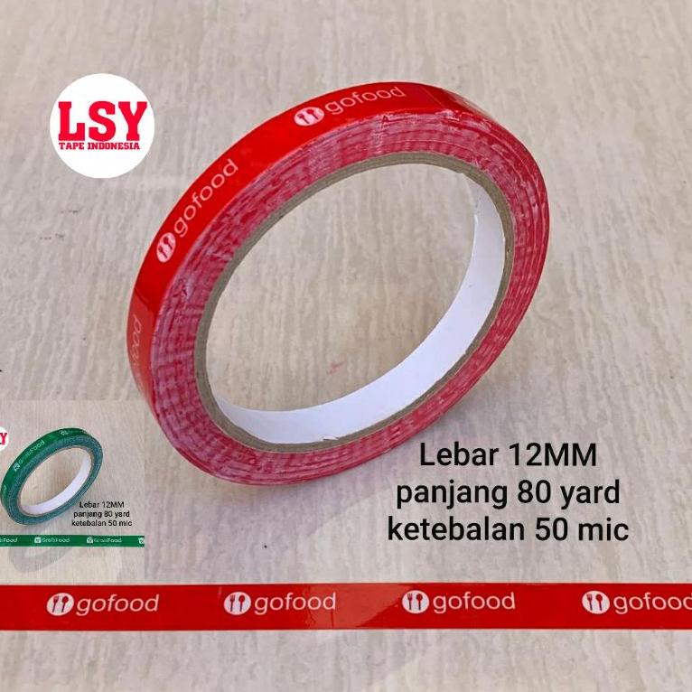 

[PROMO Z9N65] lakban makanan / isolasi gofood 12mm x 90 yard Ready