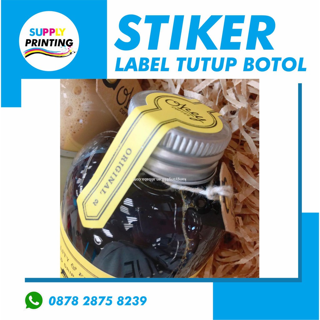 

Label atau perekat tutup Botol (isi 45pcs)