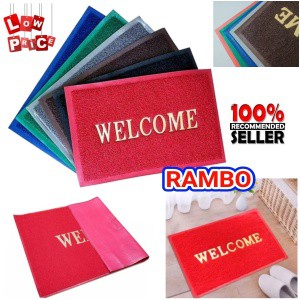 KESET KAKI WELCOME K3S3T / ALAS KAKI KARET LANTAI PVC ANTI SLIP TEBAL