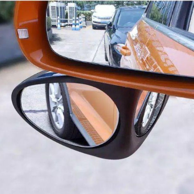 BLIND SPOT MIRROR Kaca Spion Mobil Blindspot Tambahan Terlihat Samping Bawah 2 Sudut