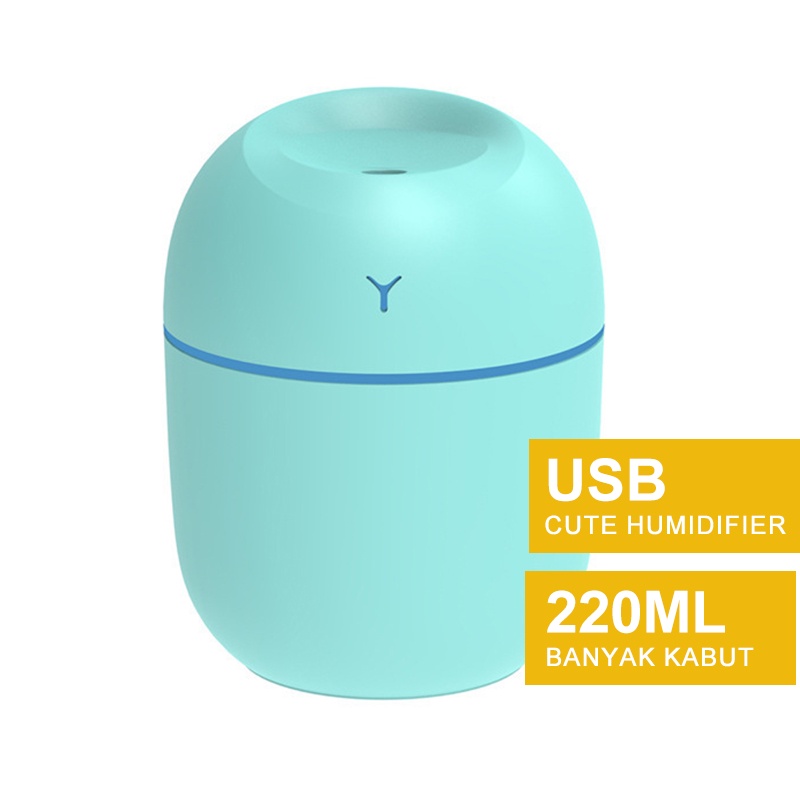Moi Portable Humidifier Diffuser USB Mini Air Purifier Aromatherapy Essential Oil Difuser-220ml_Cute_G