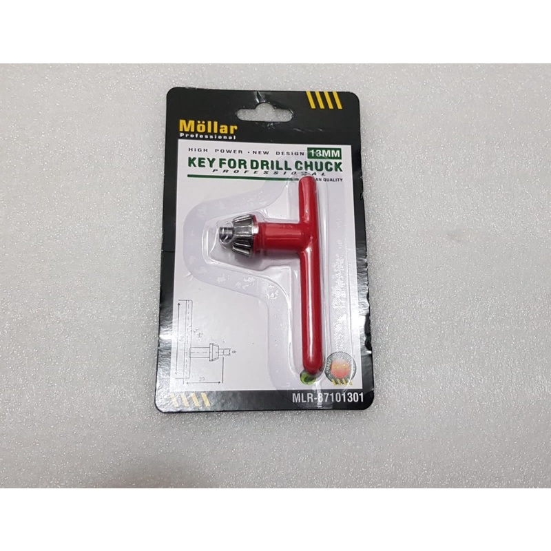 Kunci kepala bor listrik 10mm 13mm merk mollar - mata kunci bor