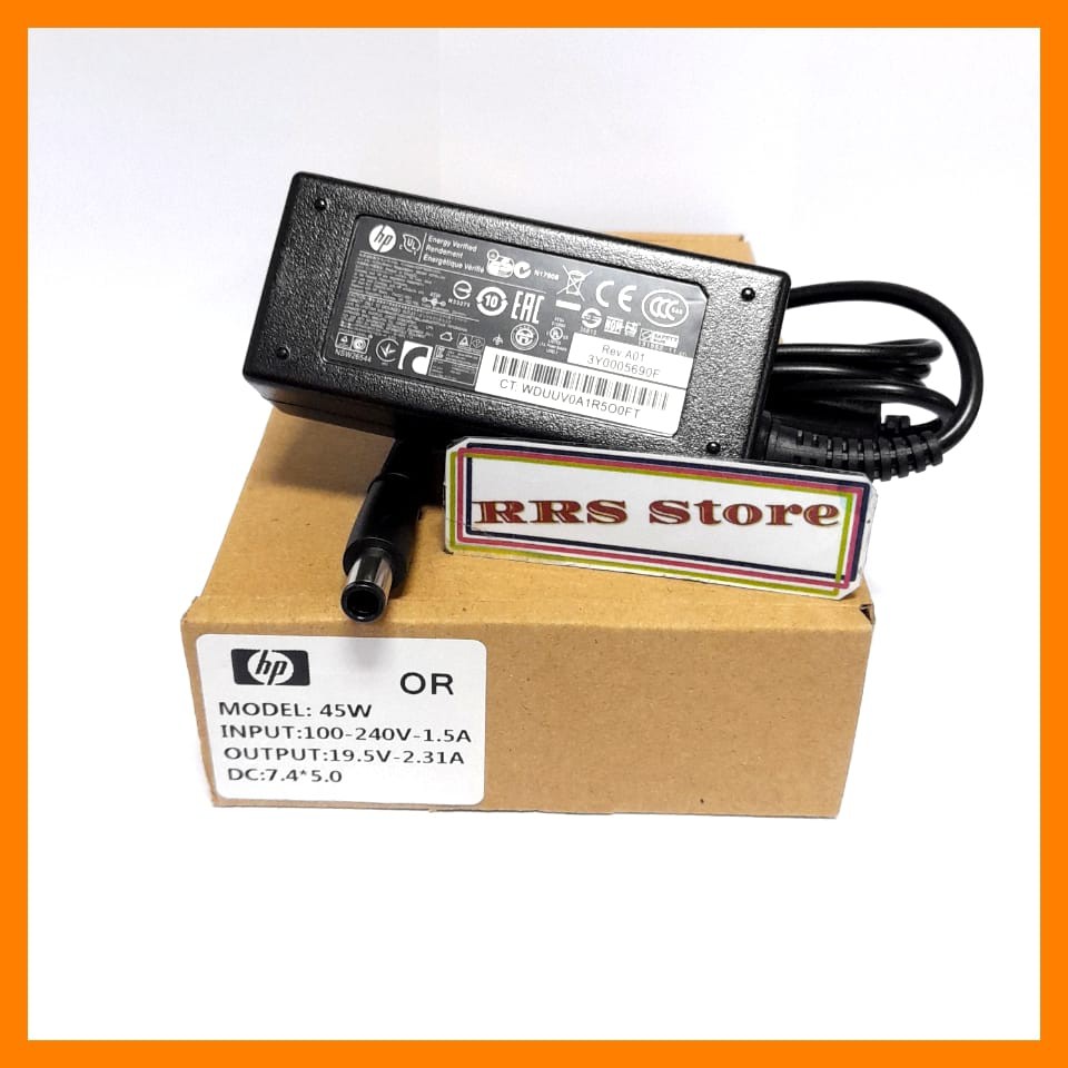 Adaptor Charger Laptop HP COMPAQ 19.5V 2.31A 7.4X5.0MM HP HSTNN-DA35 696607-003 696694-001 744481-003 744893-001 HSTNN-LA35 PA-1450-32HJ