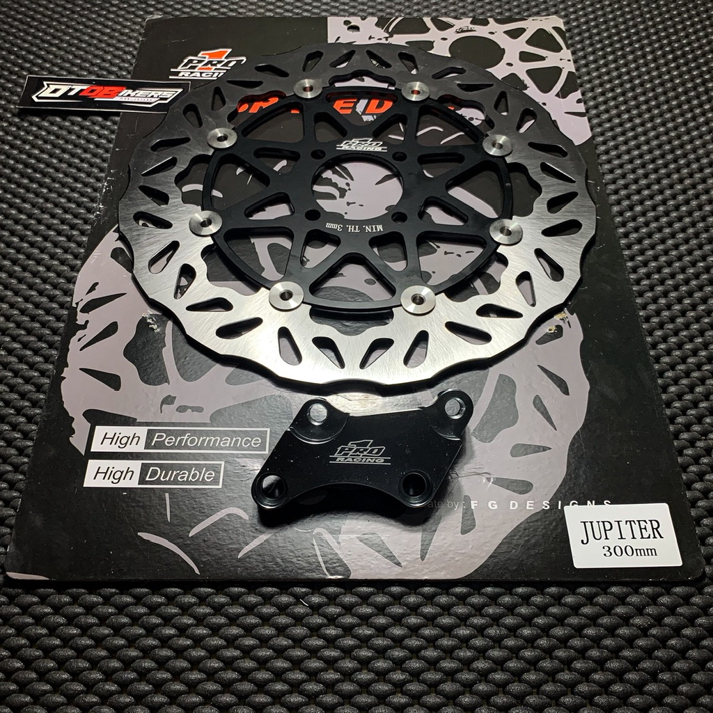 Piringan Cakram 300 mm PSM Jupiter z MX 135 Z1 Vega R ZR New fizr rx MX King 150 floating disc 300mm titanium model moto1 pro1 tdr-Pro1 Hitam